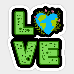 Love World Earth Day 2024 Everyday Sticker